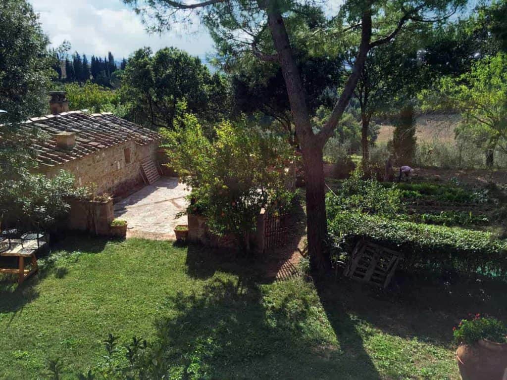 garden in Tuscany Italy - SSB Away Artist Residency
