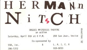 Herman Nitsche Orgies Mysteries Theater - Some Serious Business