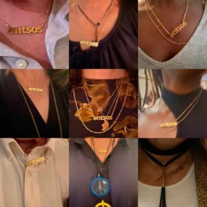 9 photos of #ntsos necklaces worn by people at the But Seriously event