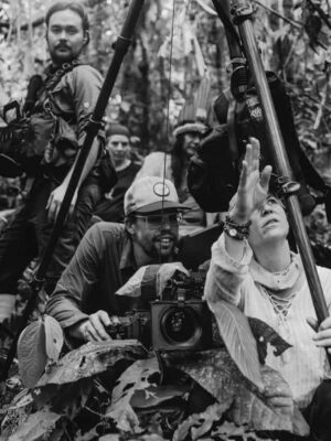 Jennifer Abbott and film crew in the Amazon Rainforest